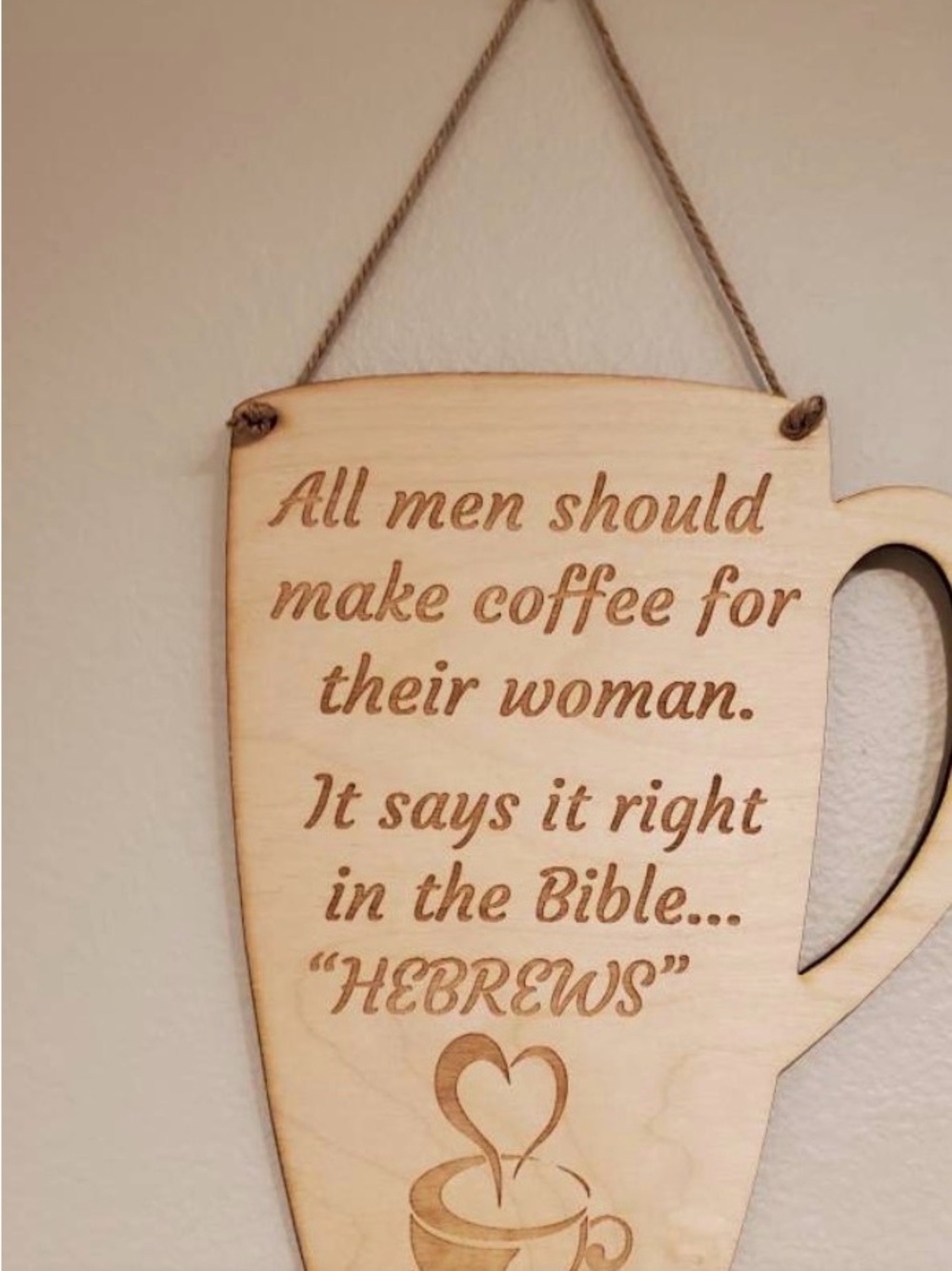 Humorous coffeee sign